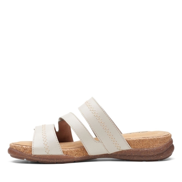 Clarks leather cork sole summer sandals - Picture 3 of 12
